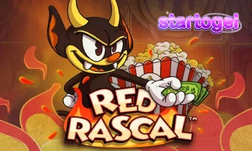Red Rascal slot game interface featuring the main character and amusement park theme.